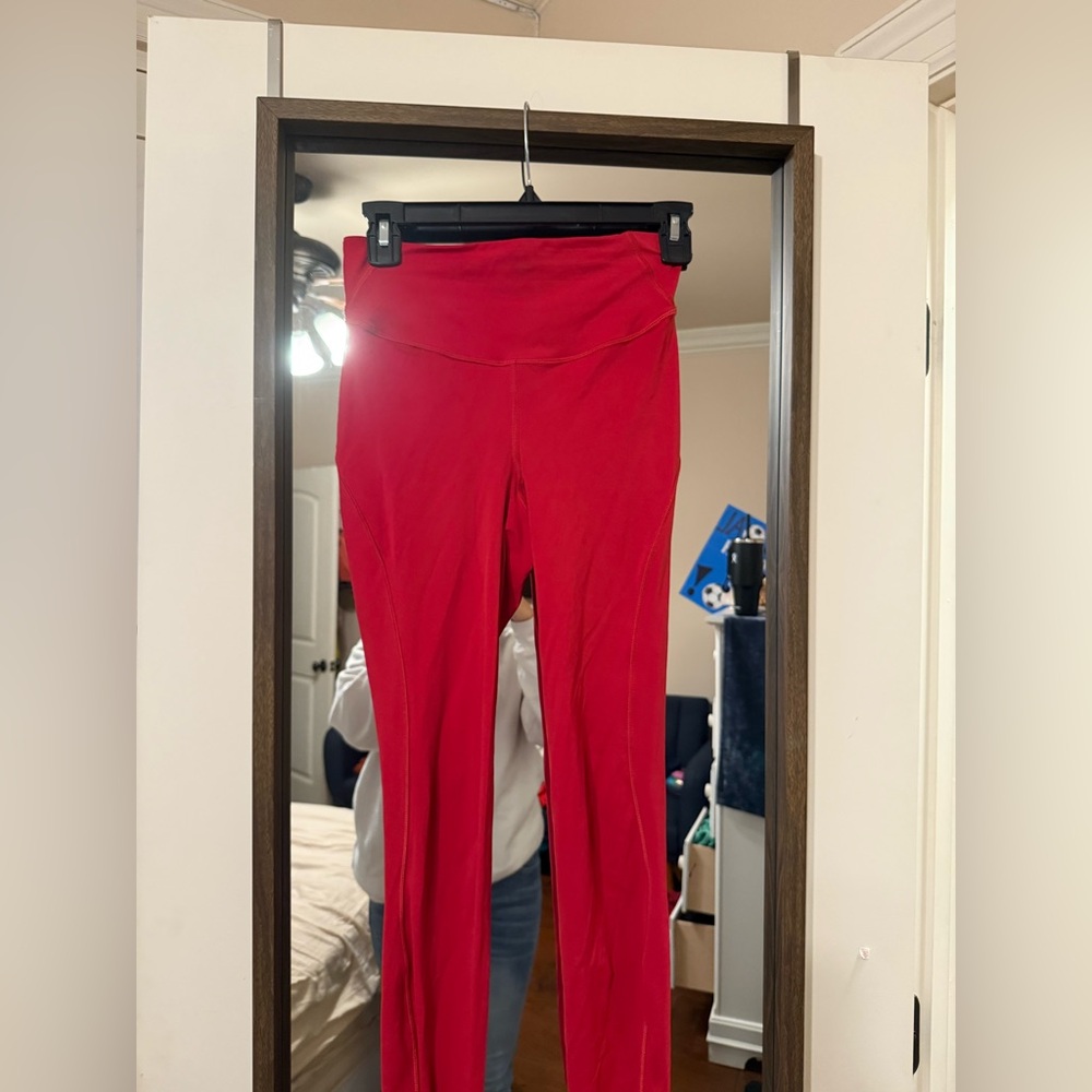 Red Lululemon Leggings